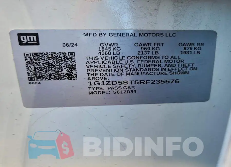 1G1ZD5ST5RF235576 Photo# 13