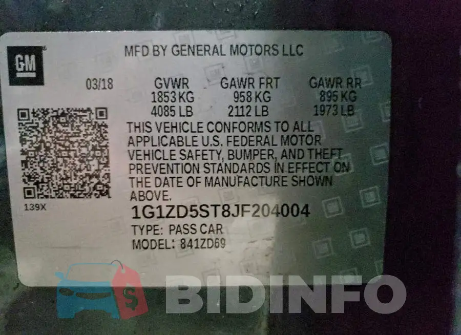 1G1ZD5ST8JF204004 Photo# 12