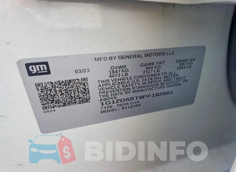 1G1ZD5ST8PF182661 Photo# 13