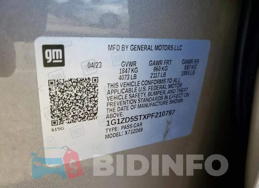 1G1ZD5STXPF210797 Photo# 12