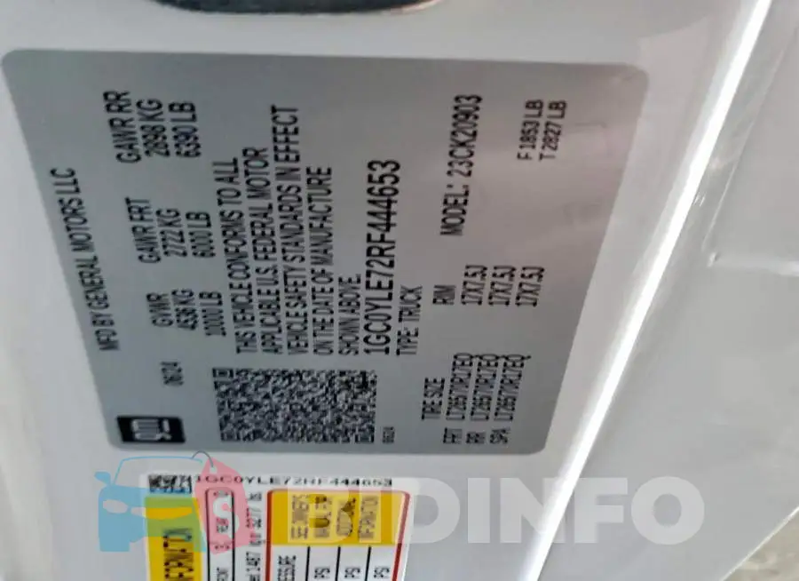 1GC0YLE72RF444653 Photo# 12