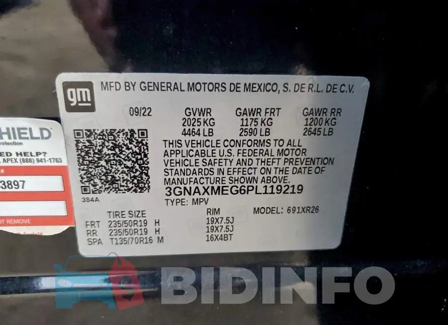 3GNAXMEG6PL119219 Photo# 12