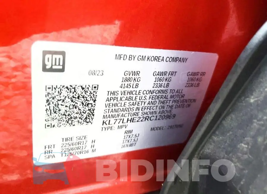KL77LHE22RC120969 Photo# 13