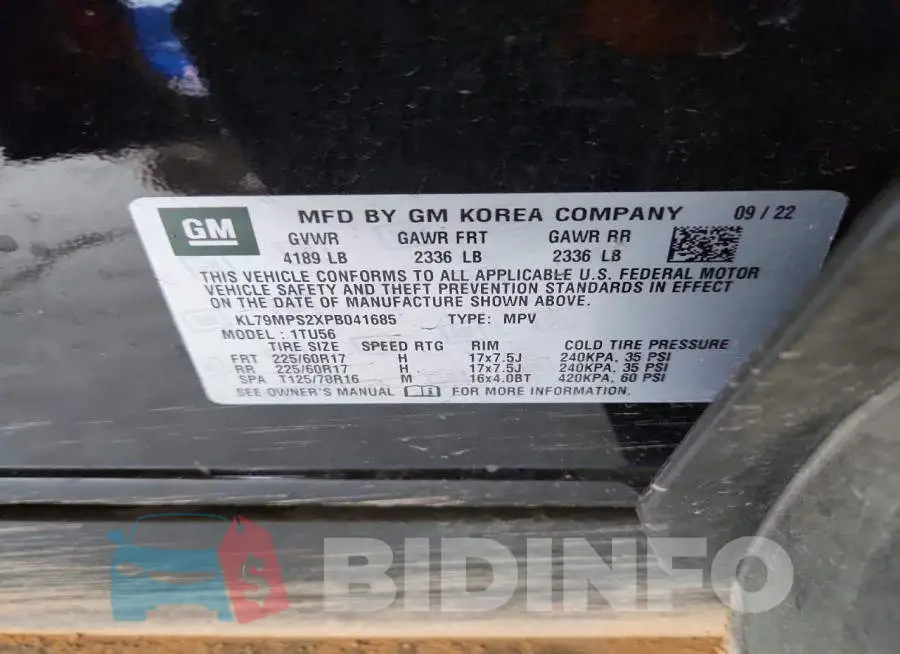 KL79MPS2XPB041685 Photo# 14