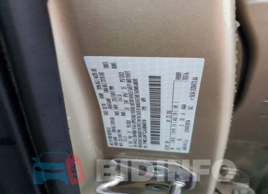 1FMCU0F72JUB96518 Photo# 13