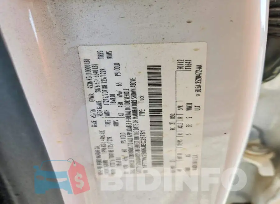 1FT7W2B66JEC25781 Photo# 13