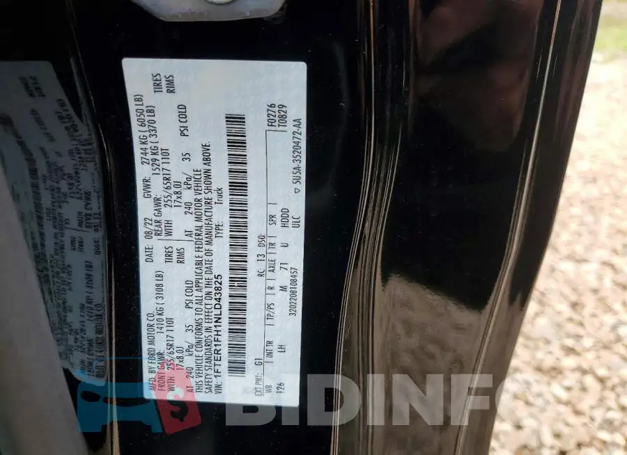 1FTER1FH1NLD43825 Photo# 12