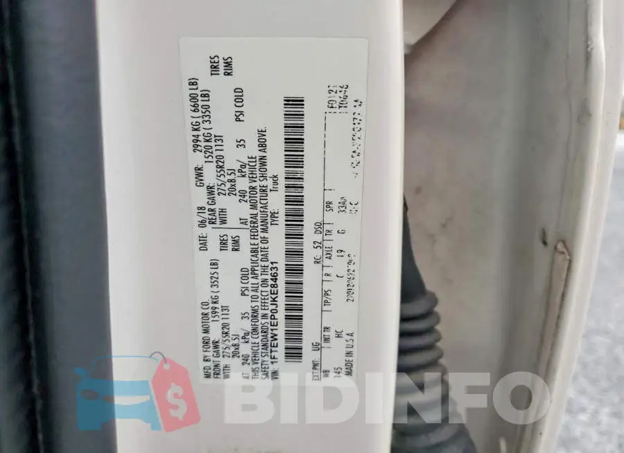 1FTEW1EP0JKE84631 Photo# 12