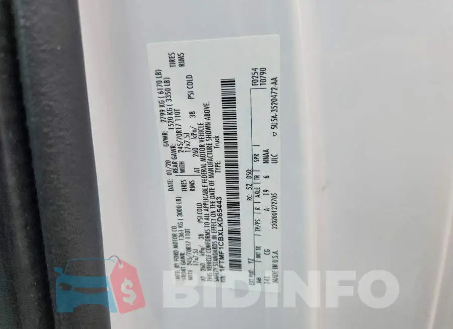 1FTMF1CBXLKD65443 Photo# 12