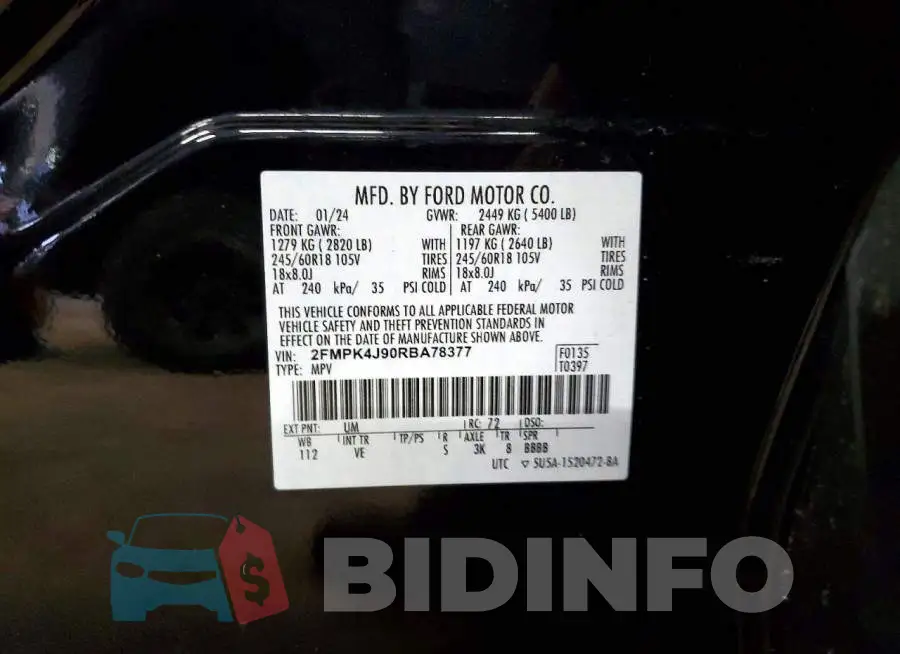 2FMPK4J90RBA78377 Photo# 14