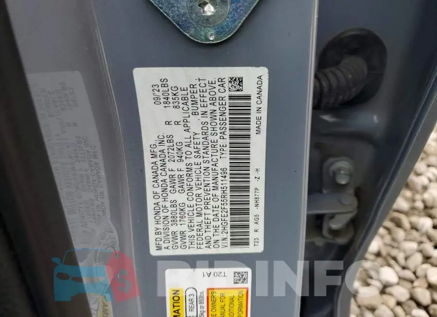 2HGFE2F55RH511496 Photo# 12