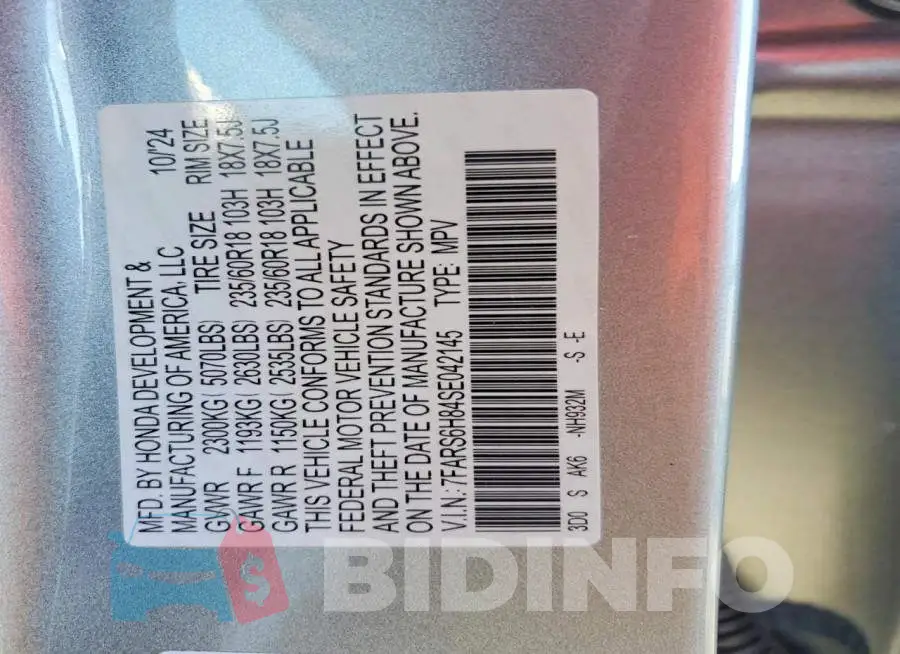 7FARS6H84SE042145 Photo# 14