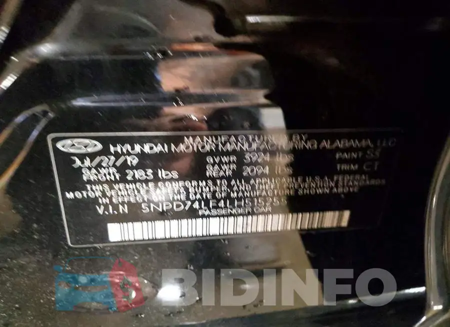 5NPD74LF4LH515255 Photo# 12