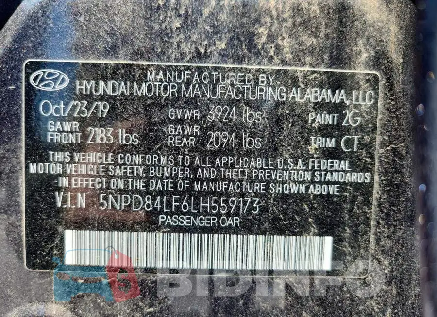 5NPD84LF6LH559173 Photo# 12