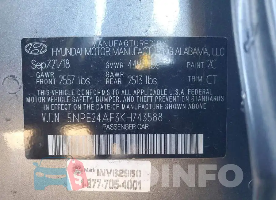 5NPE24AF3KH743588 Photo# 12
