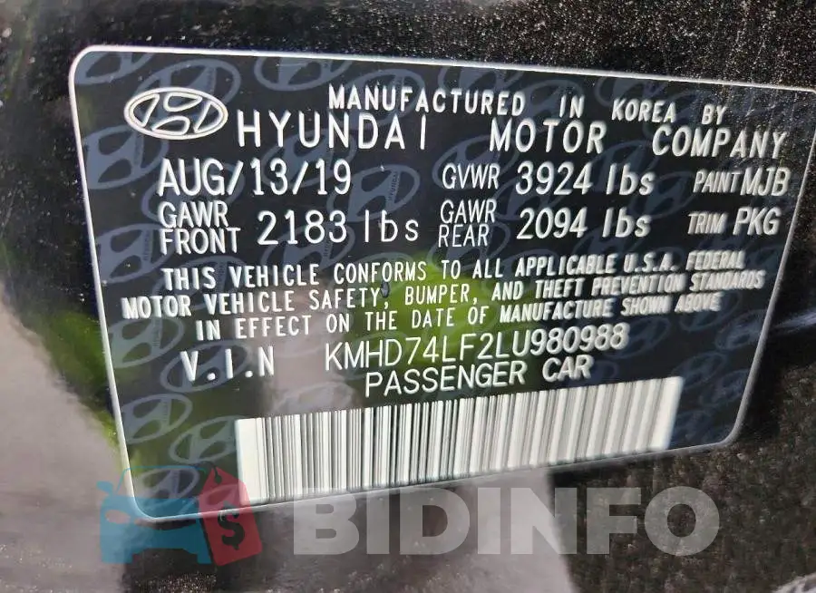 KMHD74LF2LU980988 Photo# 13