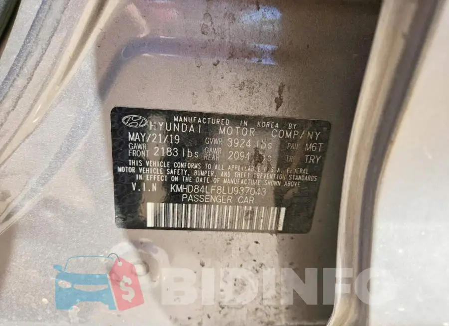 KMHD84LF8LU937043 Photo# 12