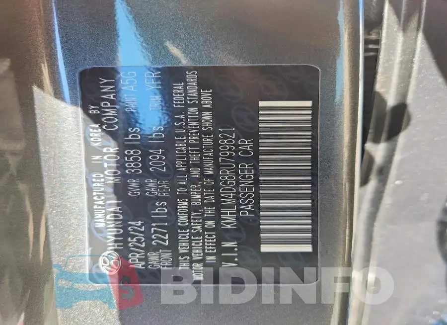 KMHLM4DG8RU799821 Photo# 12