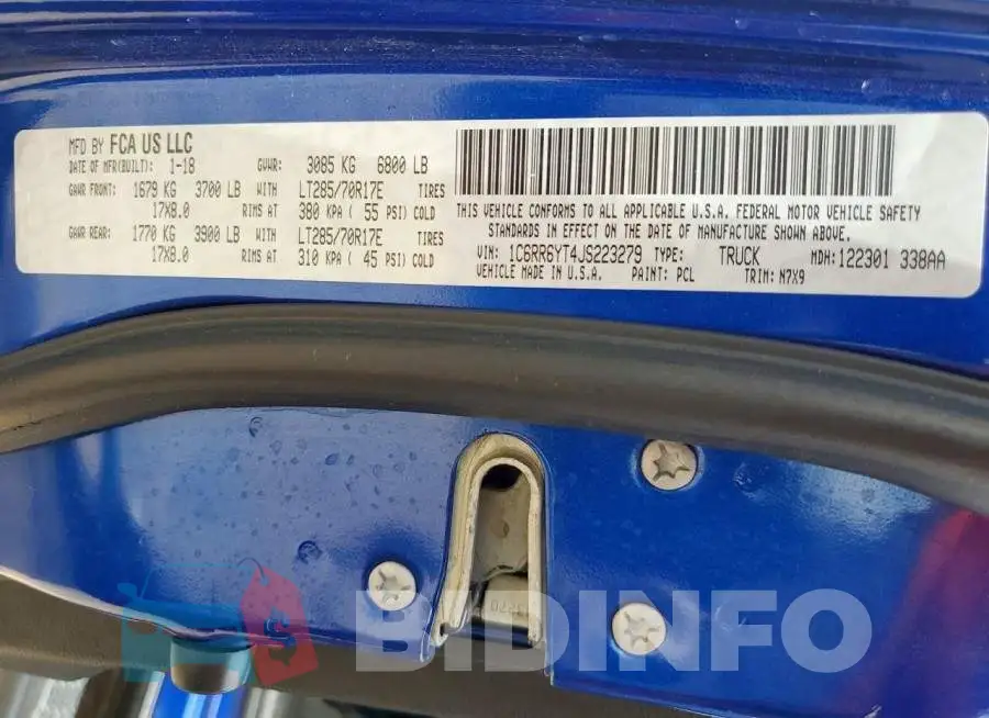 1C6RR6YT4JS223279 Photo# 12