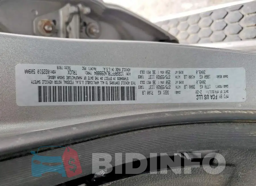 1C6SRFFT8LN299884 Photo# 13
