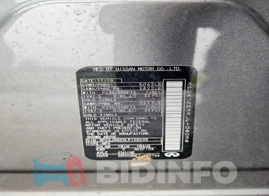 3PCAJ5M33LF108038 Photo# 12