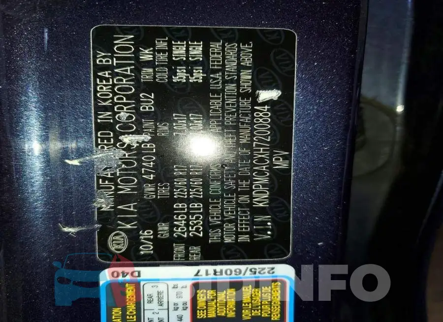 KNDPMCACXH7200884 Photo# 14