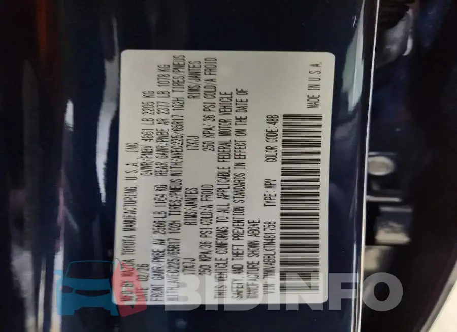 7MMVABBLXTN481758 Photo# 14