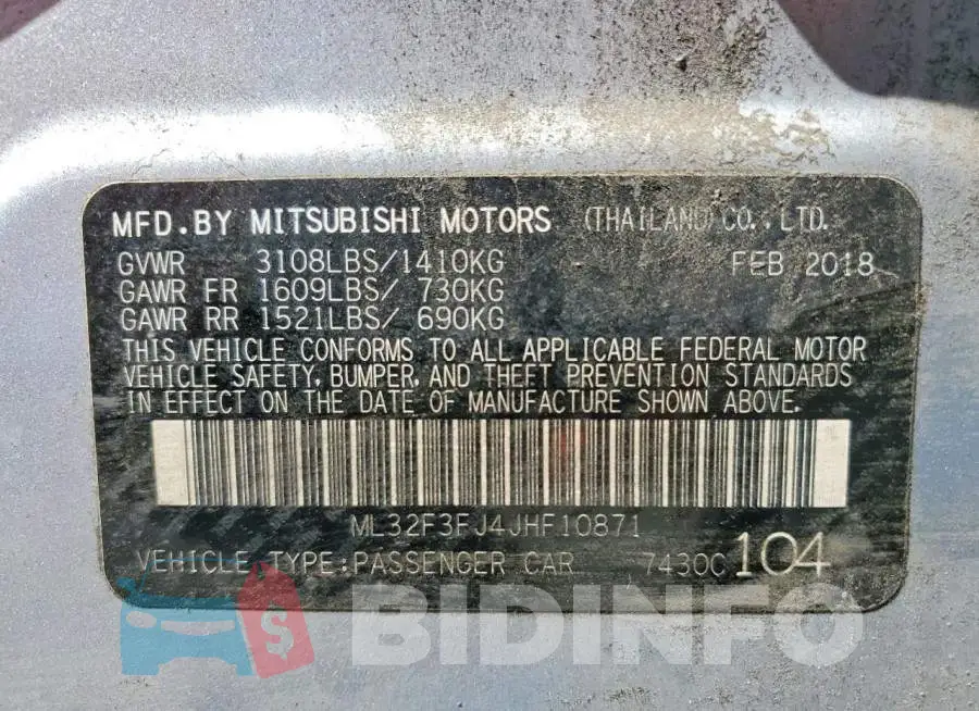 ML32F3FJ4JHF10871 Photo# 12