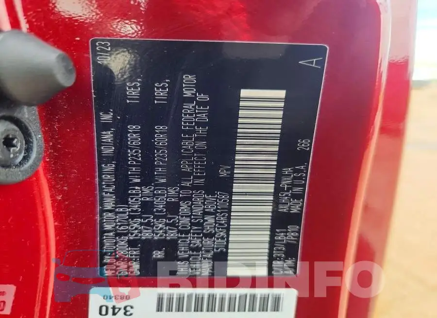 5TDESKFC4RS110587 Photo# 13