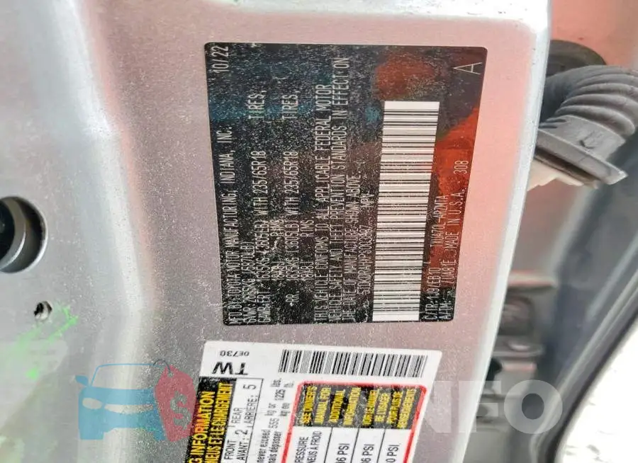 5TDKDRAHXPS003887 Photo# 14