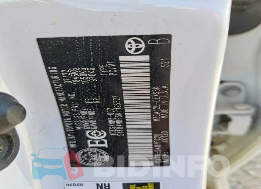 5YFB4MBE5NP125327 Photo# 13