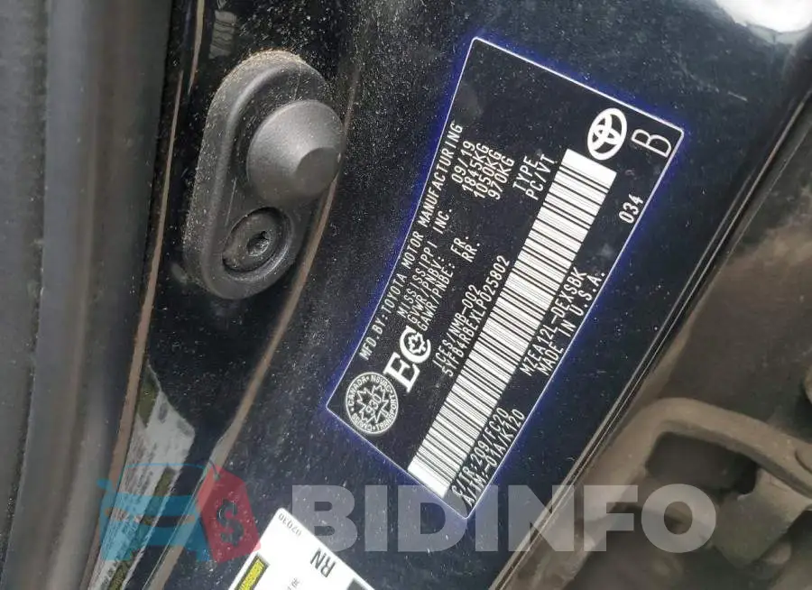 5YFB4RBEXLP025802 Photo# 12
