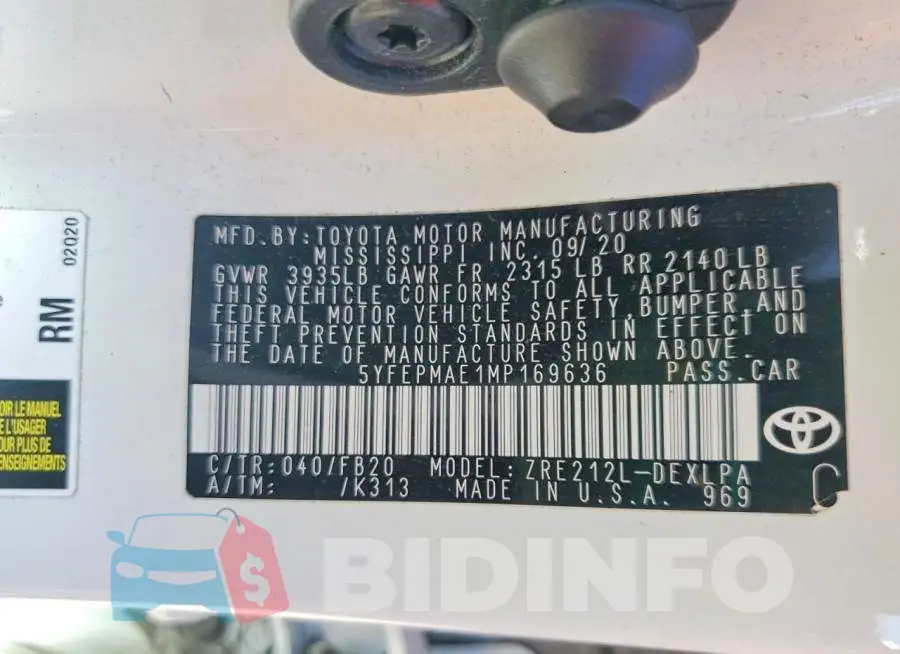 5YFEPMAE1MP169636 Photo# 12