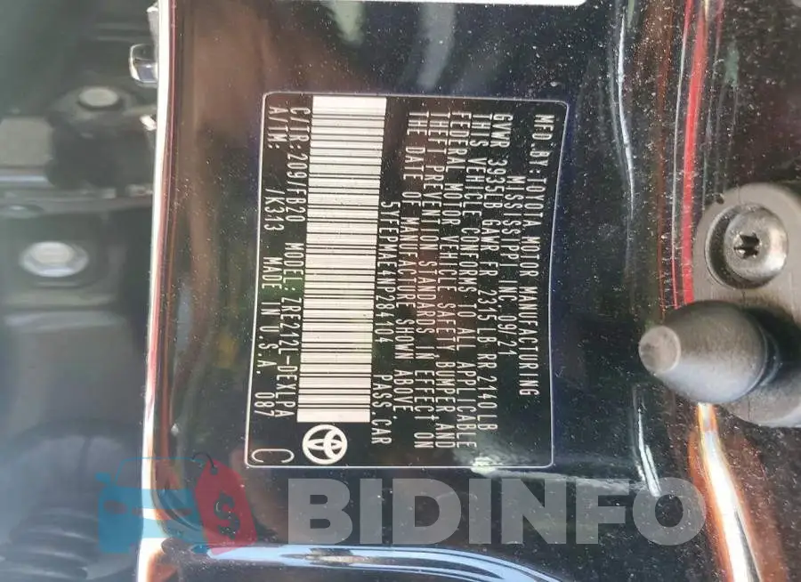 5YFEPMAE4NP284104 Photo# 12