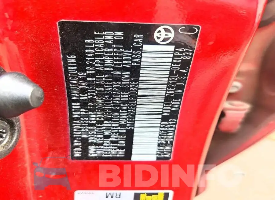 5YFEPRAE8LP008261 Photo# 12