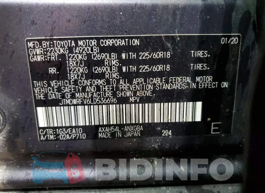 JTMDWRFV6LD536696 Photo# 13