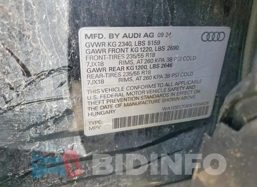 WA1DECF30S1004529 Photo# 13