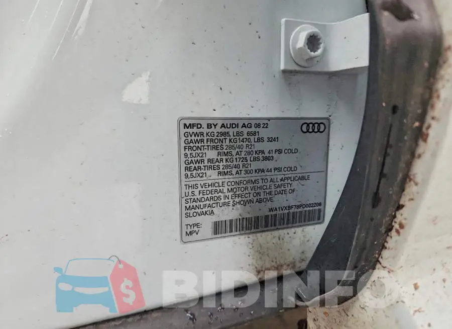 WA1VXBF78PD002206 Photo# 12