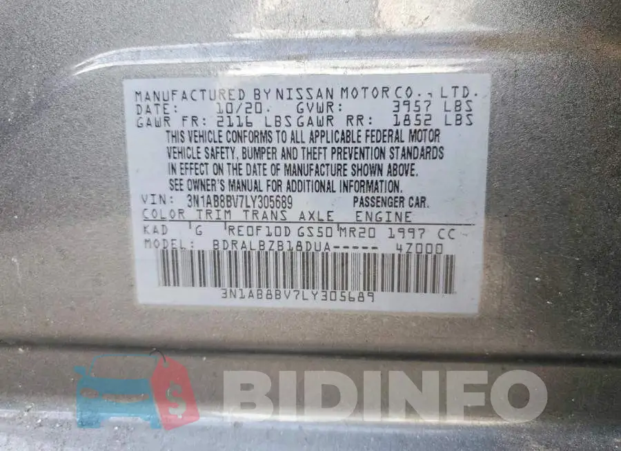 3N1AB8BV7LY305689 Photo# 12