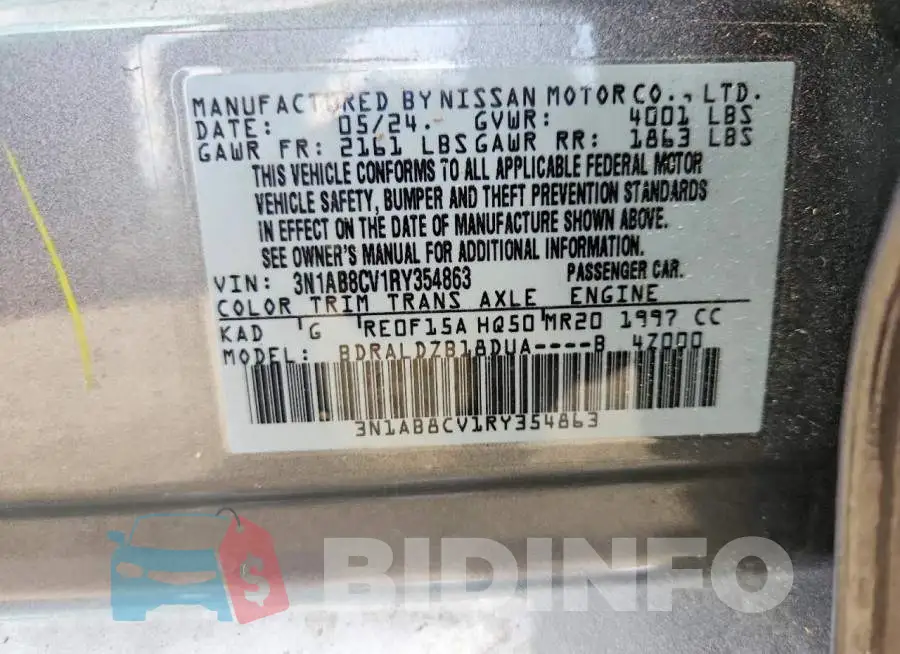3N1AB8CV1RY354863 Photo# 13