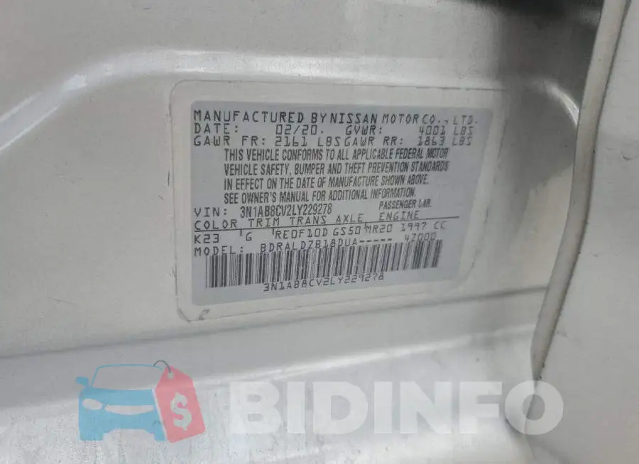 3N1AB8CV2LY229278 Photo# 12