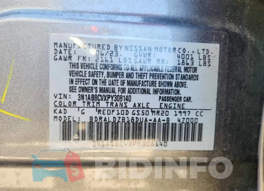 3N1AB8CVXPY308140 Photo# 12