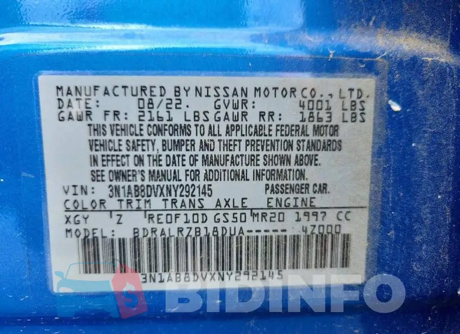 3N1AB8DVXNY292145 Photo# 13