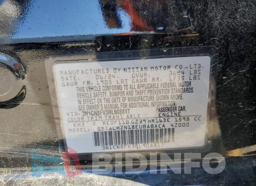 3N1CN8FV3RL908817 Photo# 13