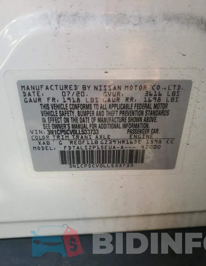 3N1CP5CV0LL533733 Photo# 13