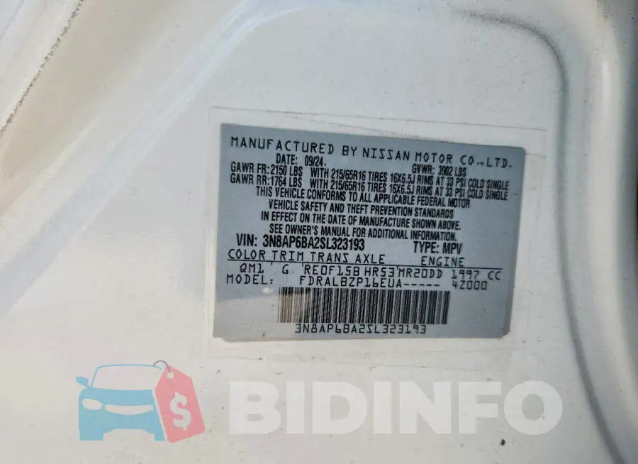3N8AP6BA2SL323193 Photo# 13
