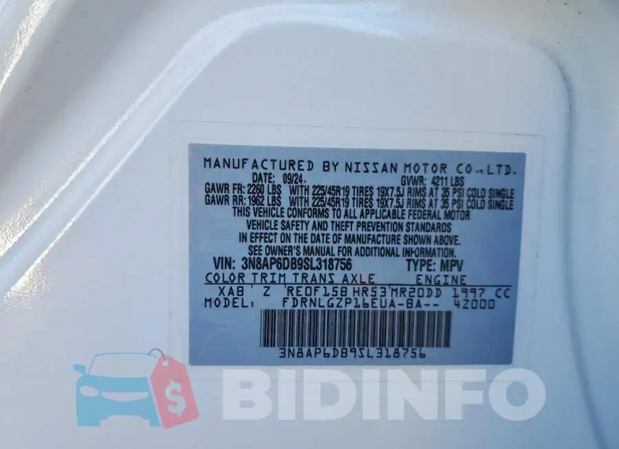3N8AP6DB9SL318756 Photo# 14