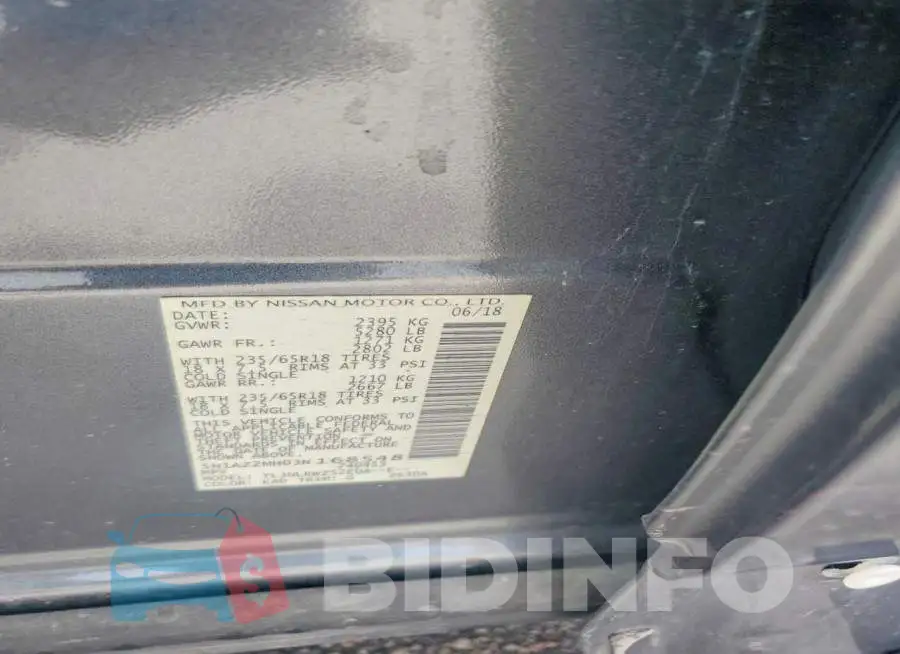 5N1AZ2MH0JN168548 Photo# 14