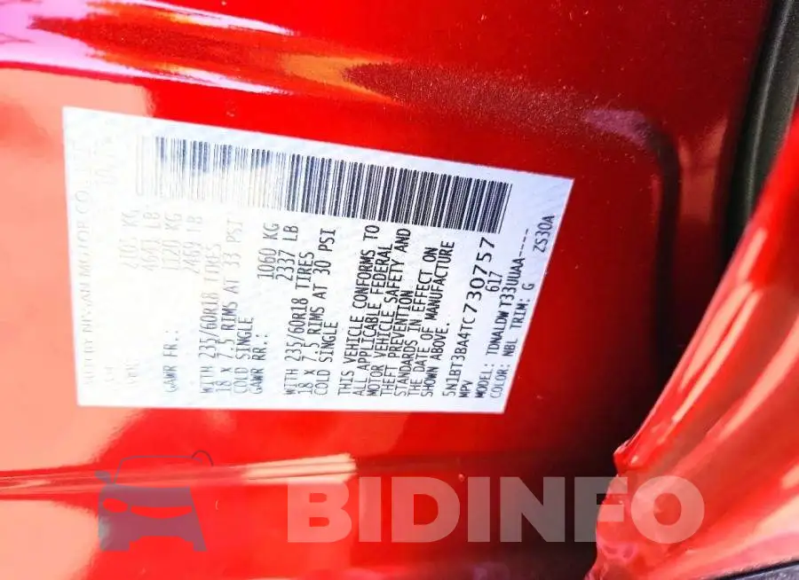5N1BT3BA4TC730757 Photo# 14