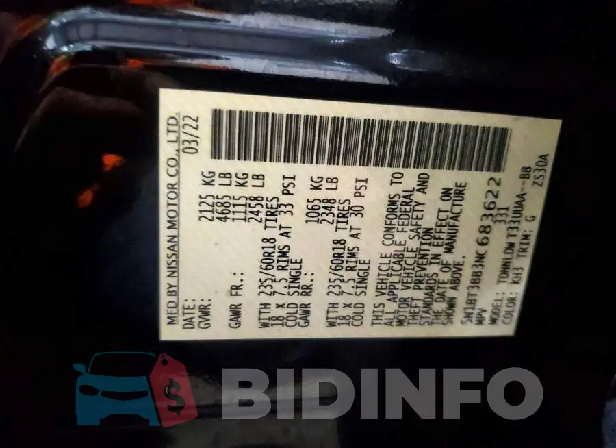 5N1BT3BB3NC683622 Photo# 12